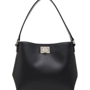NWT Madden Girl Elegant Black Leather Shoulder Bag